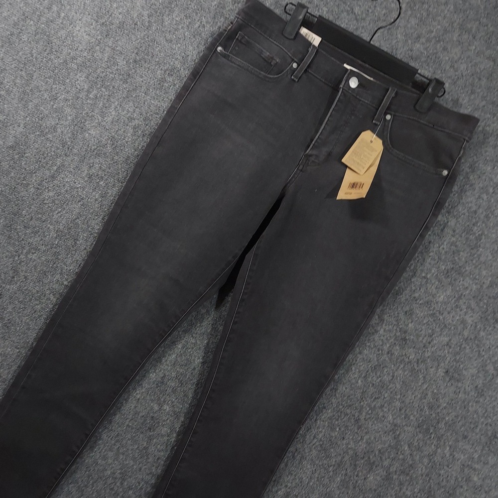 NEW Levi's 311 Shaping Skinny Jeans Womens 14 Medium Gray Charcoal Stretch Denim